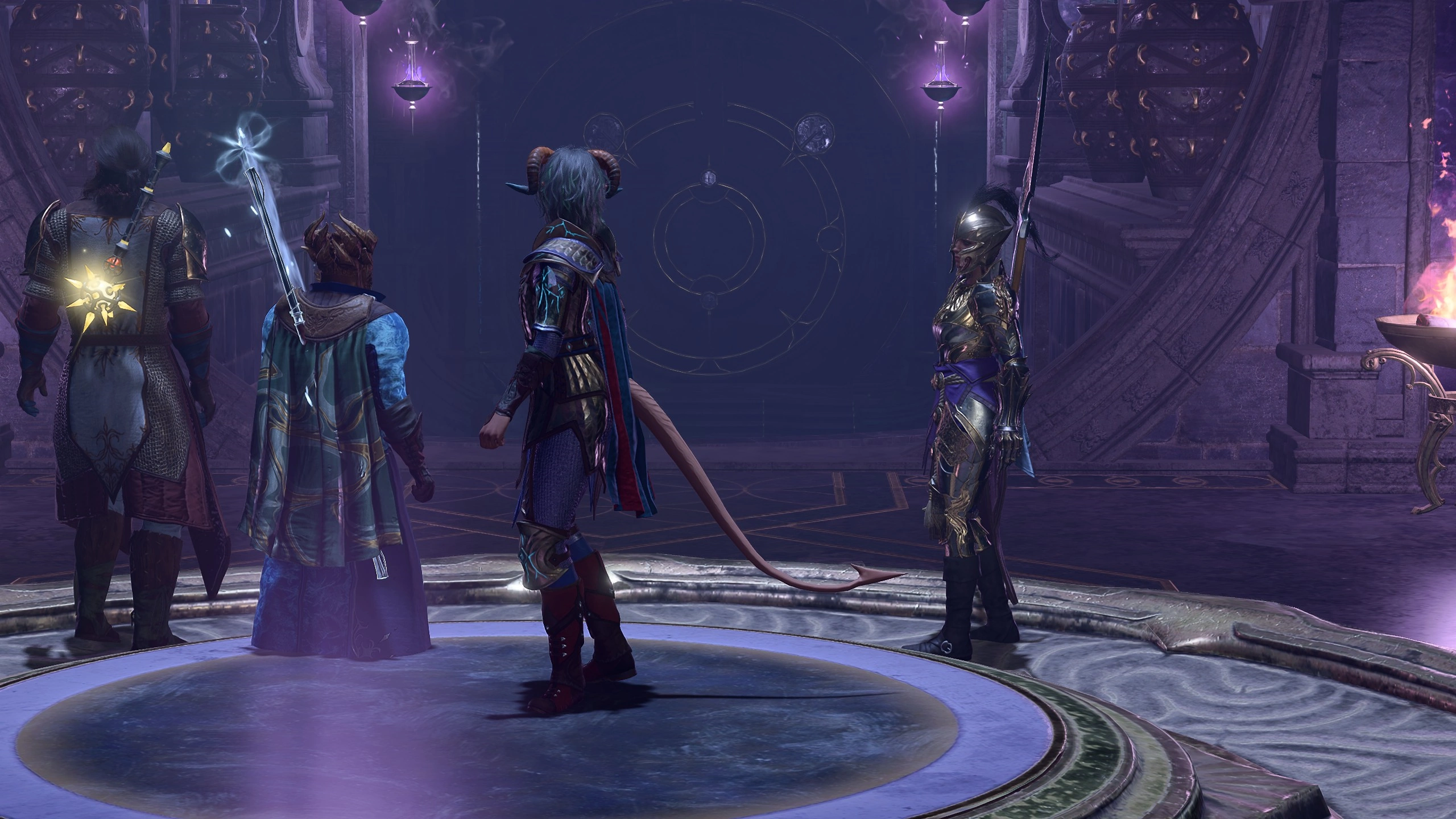 Ramie and the Party entering the Sharren Temple under the surface.