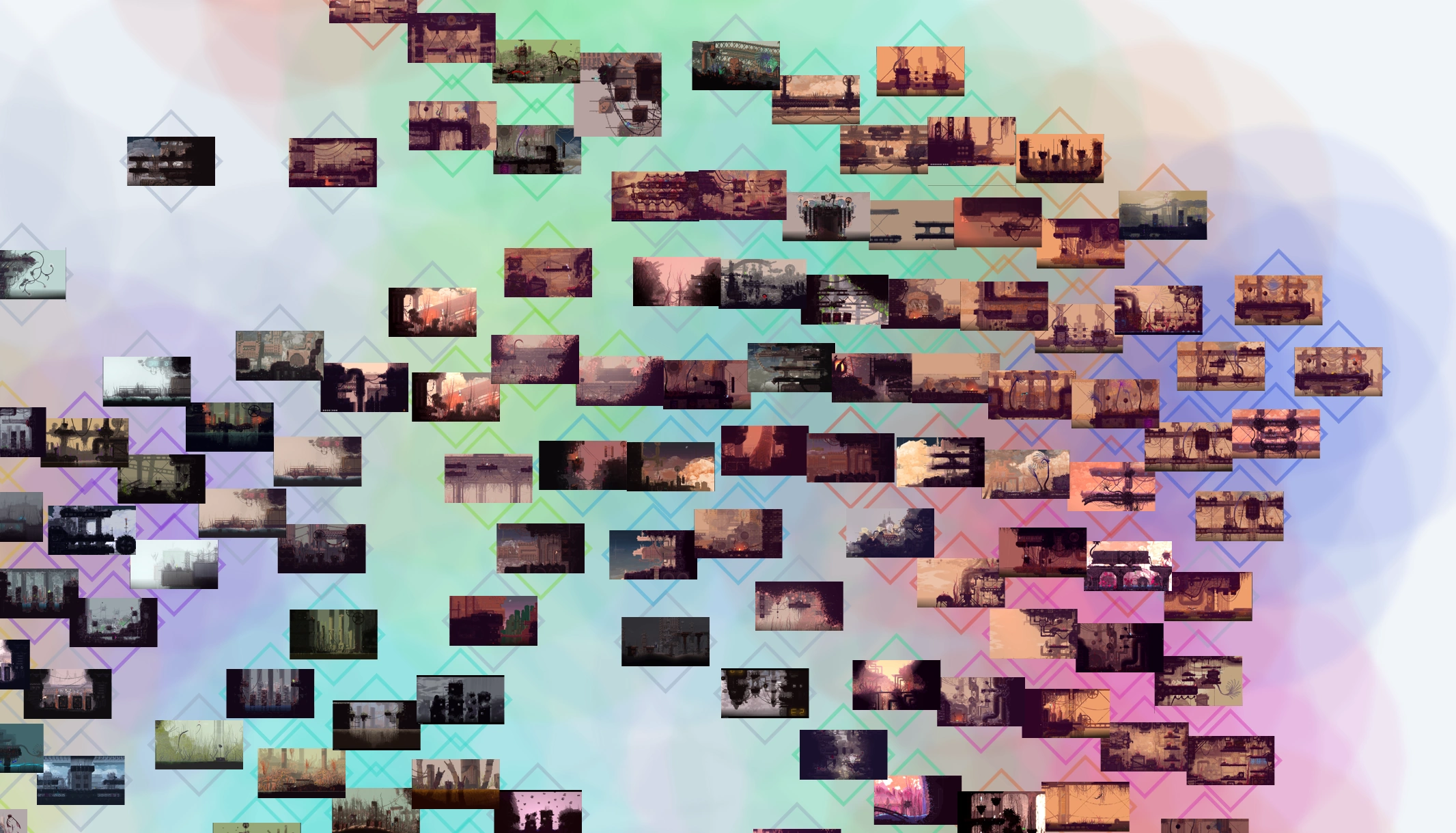 Screenshots of Sky Islands being close together.