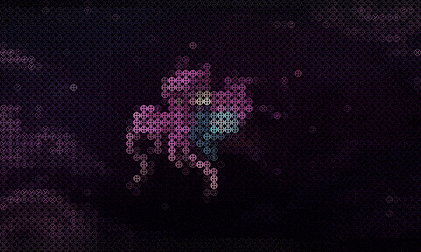 Grid showing the displacement effect.