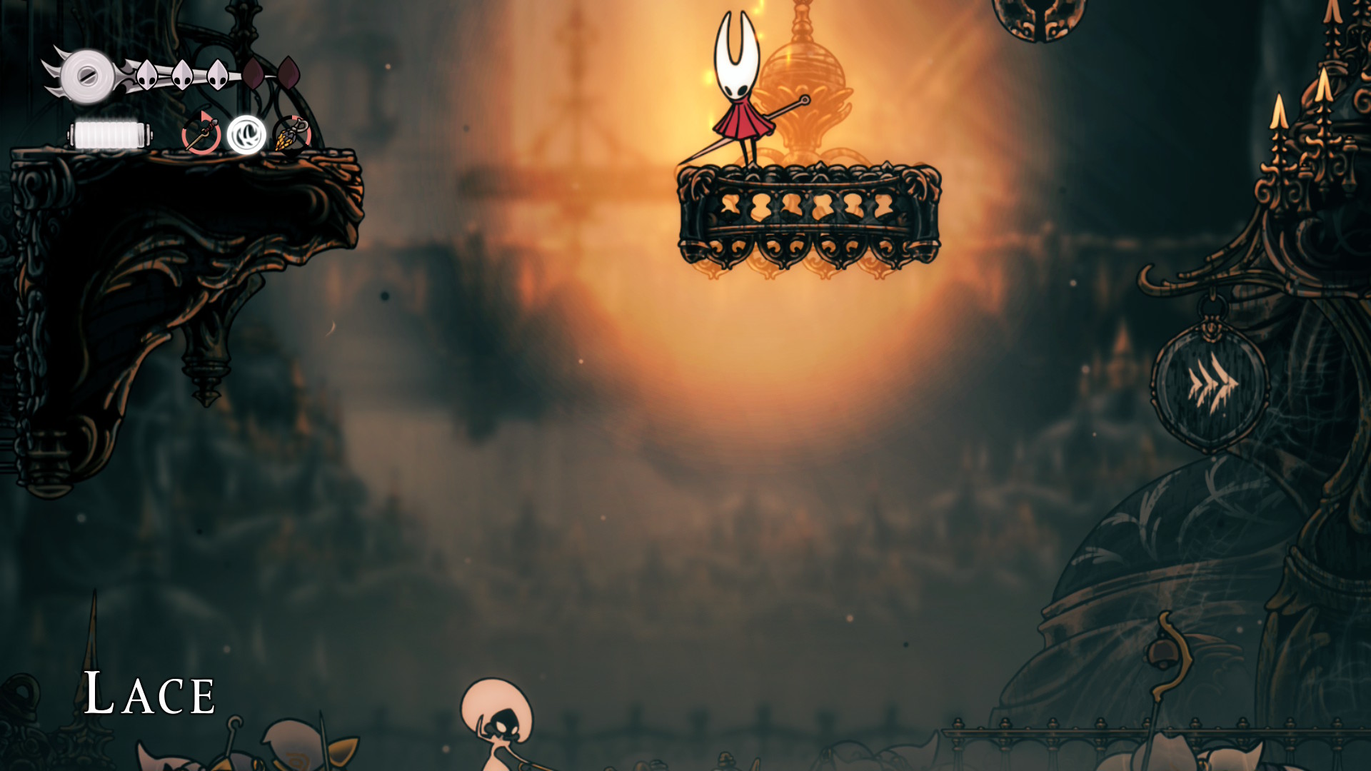 Lace giving her dramatic introduction monologue in the Citadel without me...