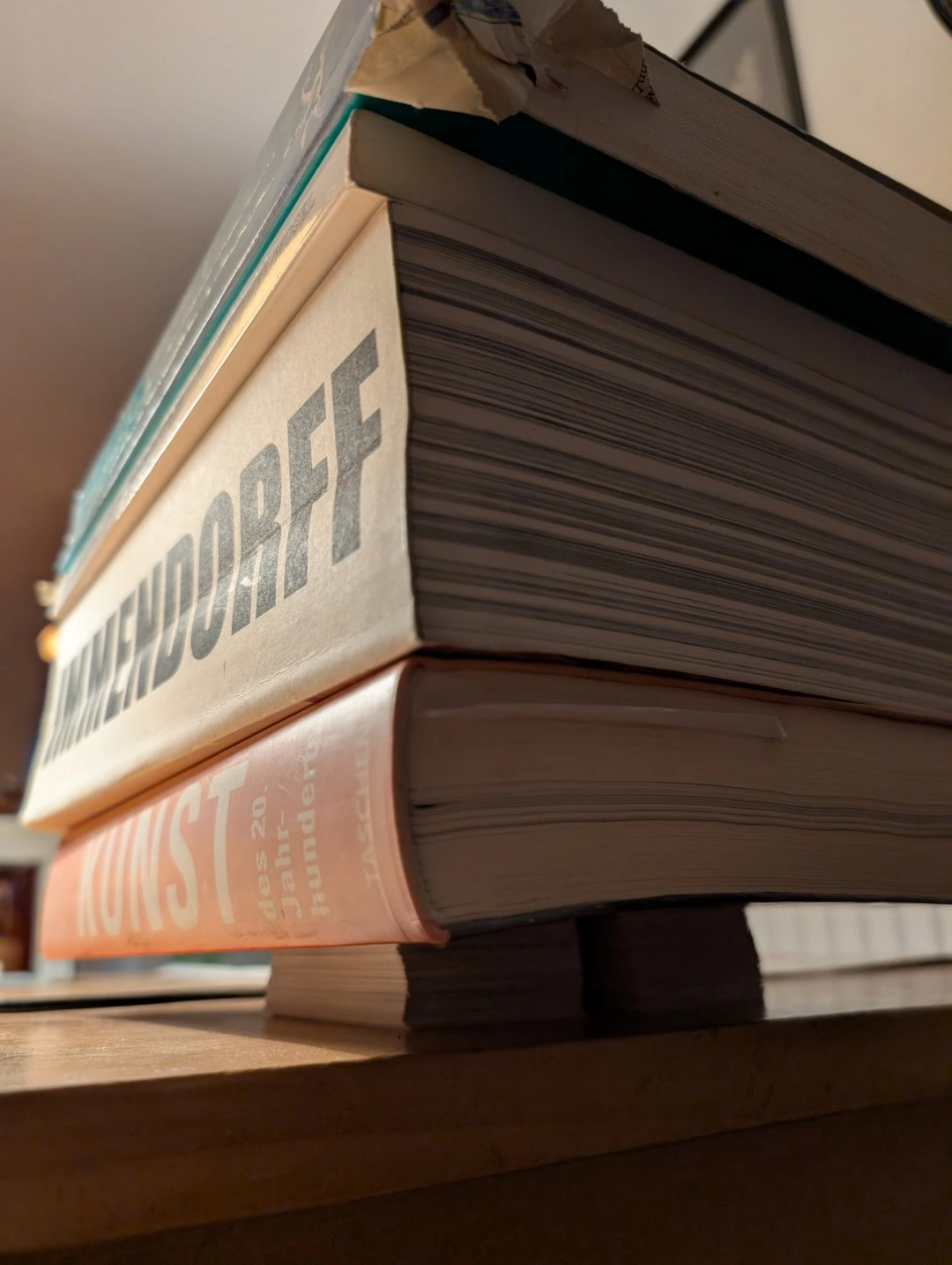 The finished, folded box holding the massive stack of cards.