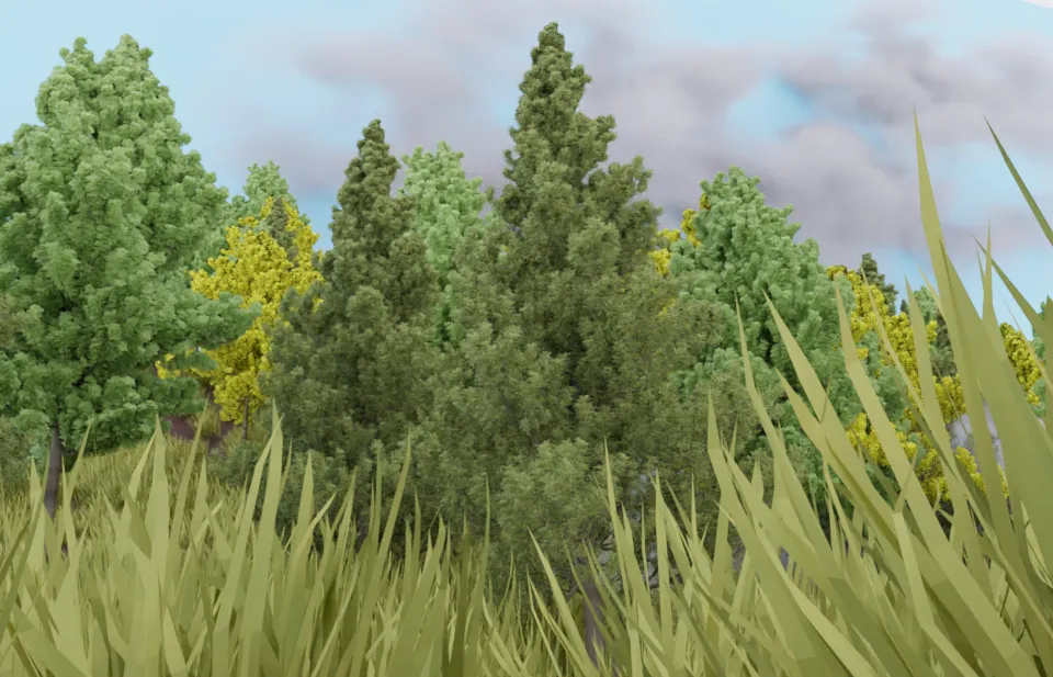 Forest test scene 2